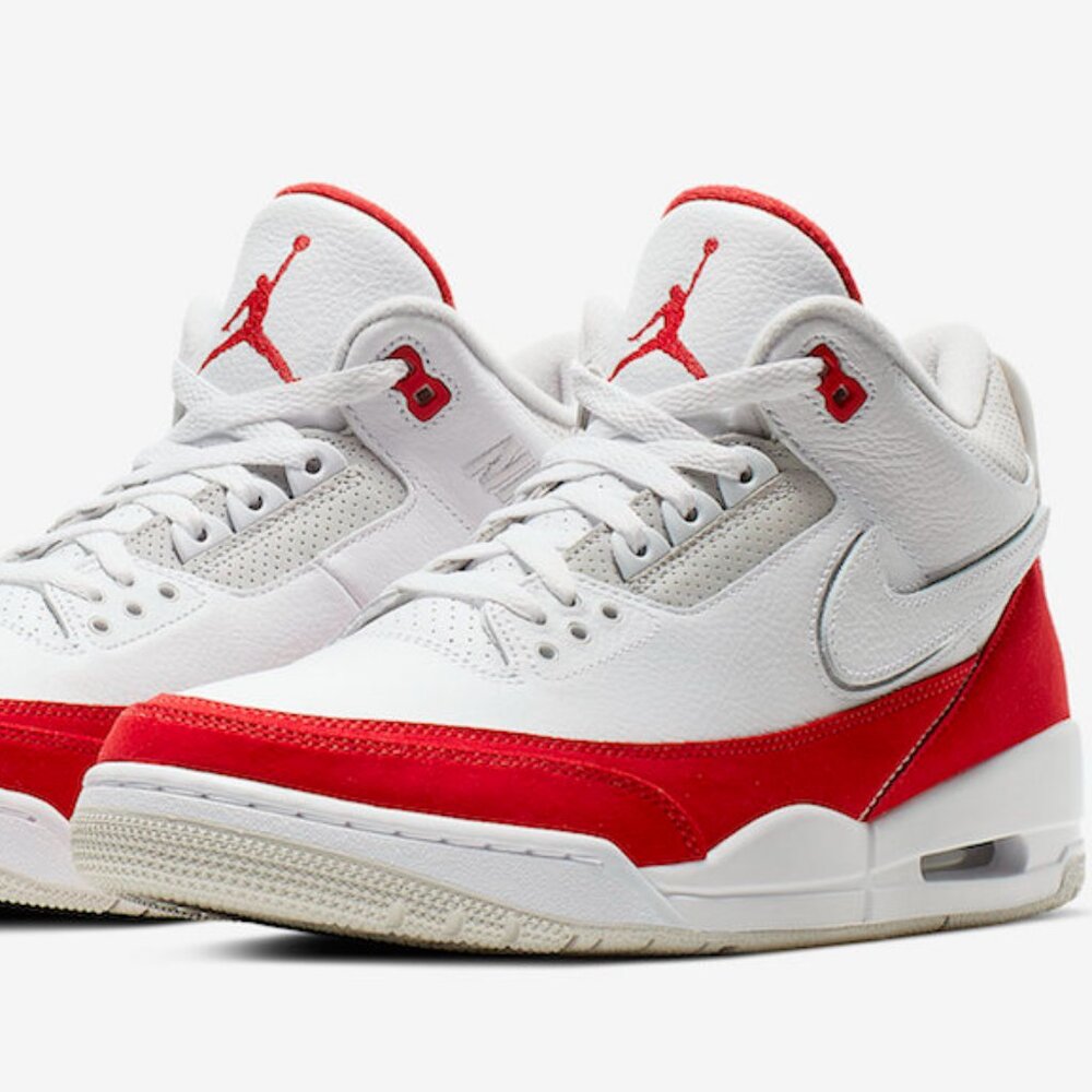 Nike Air Jordan 3 Tinker Hatfield Air Max 1 White Red (CJ0939-100) - Size 11